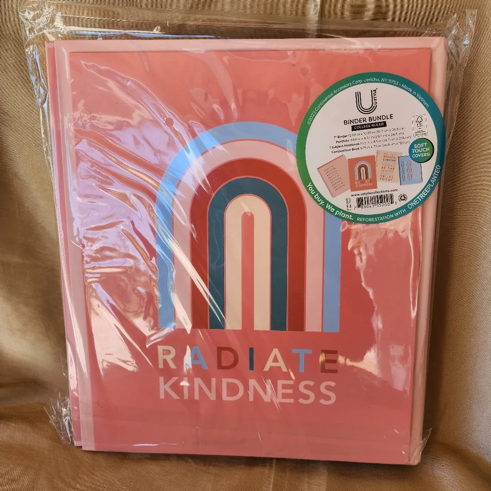 Pink binder bundle